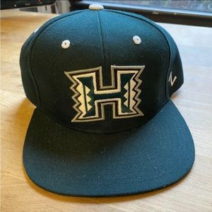 University Of Hawaii (UH) snapback hat official green
